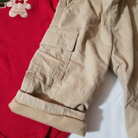 Gymboree Gingerbread Boy 6-12 Month Bodysuit, Lined Pants, 12-18 Hat Set NWT - Picture 2 of 3